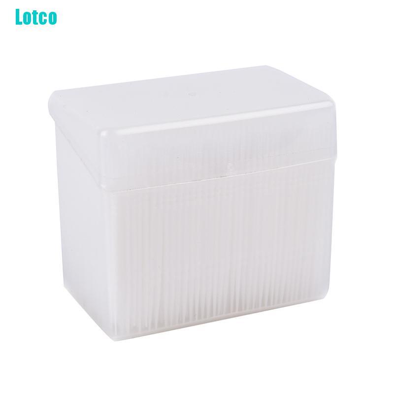Lotco 1100Pcs Plastic Dental Picks Oral Hygiene 2 Way Interdental Brush Tooth Pick