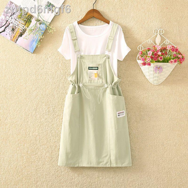 ✾☂◕Bộ đồ hai mảnh váy treo mùa hè 2023 phiên bản mới của Hàn Quốc quần áo nữ nhỏ nhắn học sinh giảm tuổi và trô