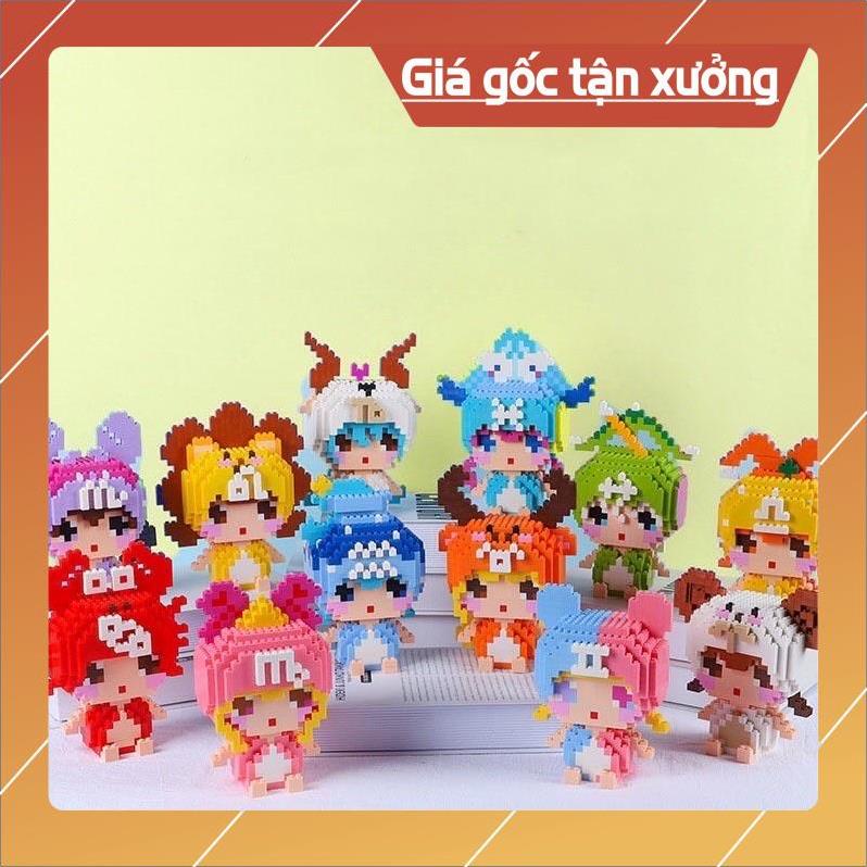 Mô hình lắp ráp 3d các nhân vật hoạt hình đáng yêu,xinh xắn cho bé yêu