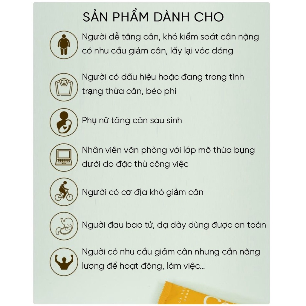 Cà Phê Gừng Giảm Cân Ginger Coffee Chính Hãng