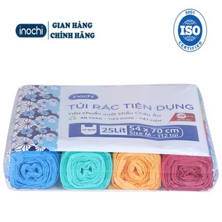 Túi rác 4 cuộn có màu tiện dụng Soji Inochi