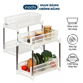  Kệ TRƯỢT kệ gia vị nhà bếp Inochi tokyo Thông Minh Nhà Bếp đa năng 2 tầng Chính hãng 