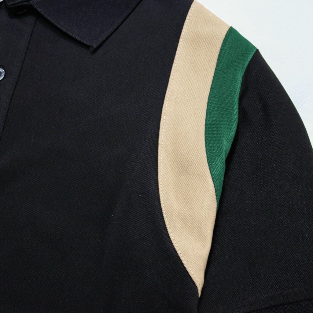 Áo Thun Nam Có Cổ Vải Cotton Co Giãn 4 Chiều Sọc Vai 2 Màu Siêu Hot NEW UNISEX