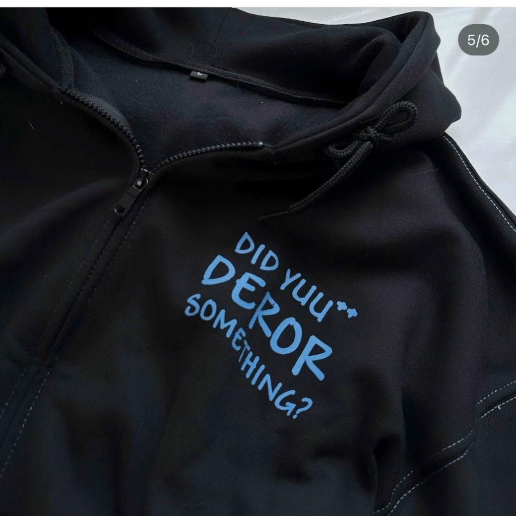 Áo Khoác Hoodies Nữ Dây Khóa Kéo Chữ Deror Vải Nỉ Dày Nón Lớn Đi Học, Đi Chơi NEW UNISEX