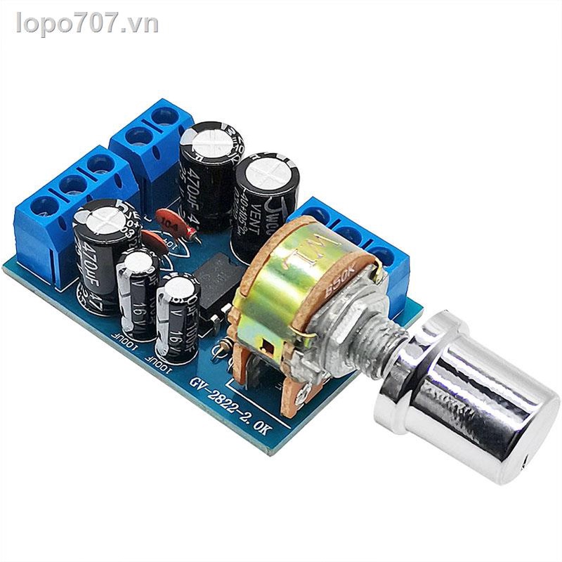 Bảng Mạch Khuếch Đại Âm Thanh TDA2822M 2.0 Hai Kênh DC