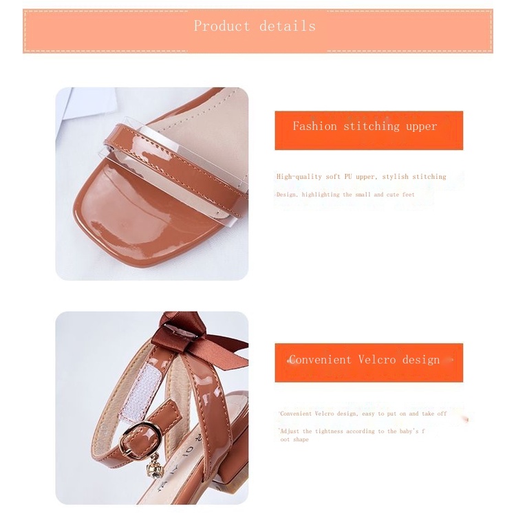 Xăng đan Cao Gót Thời Trang Đi Biển 2023 Cho Bé Gái