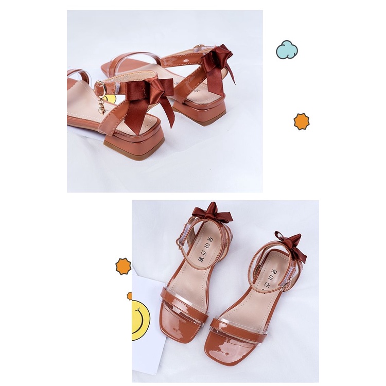 Xăng đan Cao Gót Thời Trang Đi Biển 2023 Cho Bé Gái