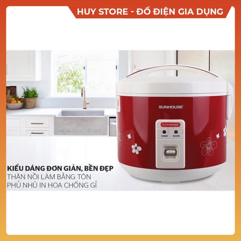 Nồi Cơm Điện SUNHOUSE Cao Cấp Nhựa Cách Nhiệt Chống Dính , Nồi Điện Hàng Chính Hãng SUNHOUSE Nhanh Chín cơm Huy Store