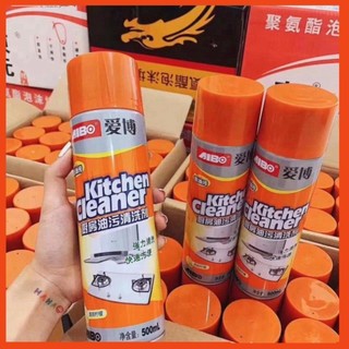 Bình xịt tẩy bếp, xịt bọt tuyết đa năng, tẩy dầu mỡ, tẩy vết bẩn ❤️free ship❤️ kitchen cleaner 500ml tiệ