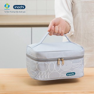  Hộp đựng cơm thuỷ tinh giữ nhiệt inochi kèm túi giữ nhiệt văn phòng đi làm học sinh tiện lợi 