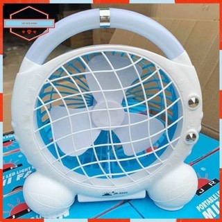 Quạt sạc điện kiêm đèn pin mini fan jr-5500