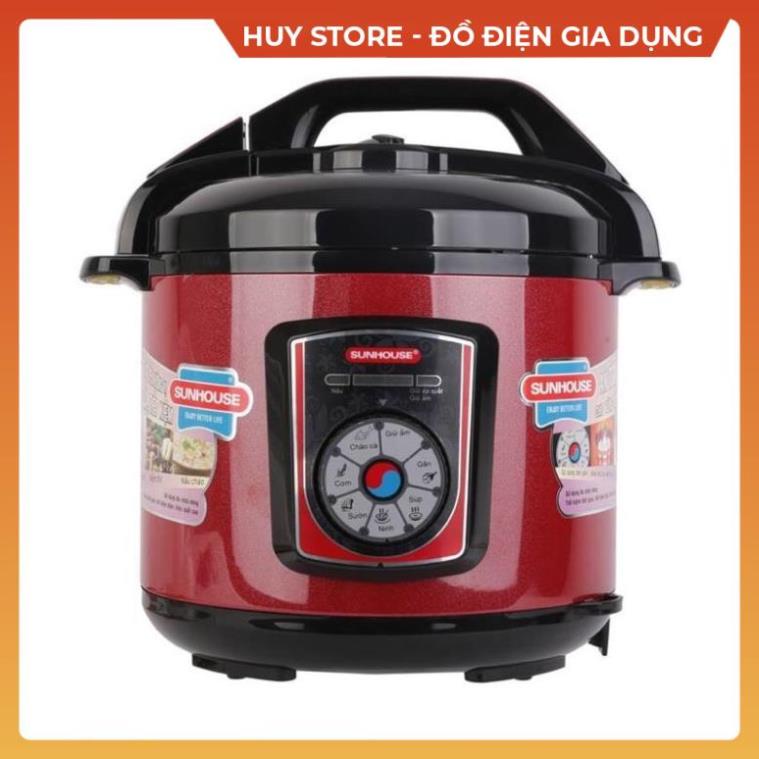 Nồi Áp Suất Sunhouse Chính Hãng Chuẩn , Nồi Hầm Sunhouse vàng đồng Đa Năng Chống Dính Bền Nấu Cháo Hấp Canh Huy Store
