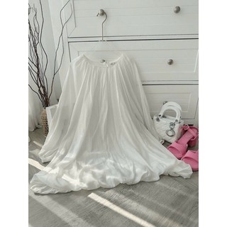 ĐẦM DOLL TRẮNG TAY PHỒNG THẮT EO
