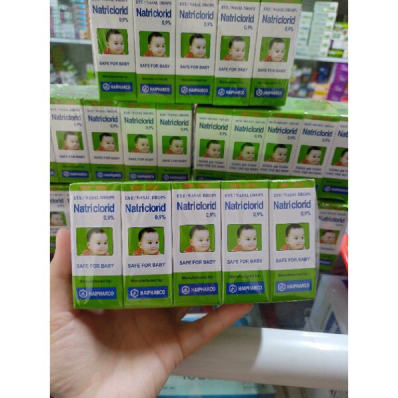 1 Lốc 10 lọ nước muối Natri clorid 0,9% 10ml
