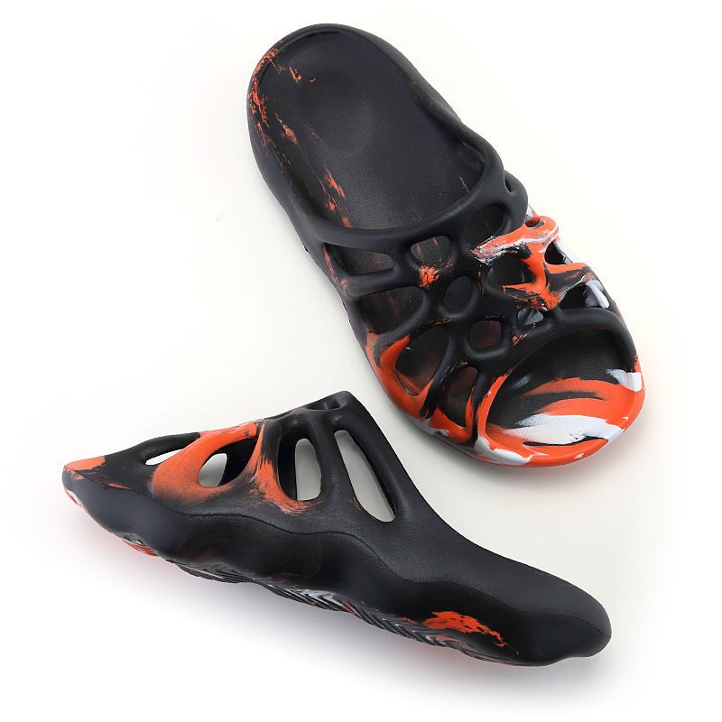 Dép Sandal Đế Dày Chống Trượt In Hình Nhện / Đầu Lâu Phiên Bản Mới Cho Nam Và Nữ