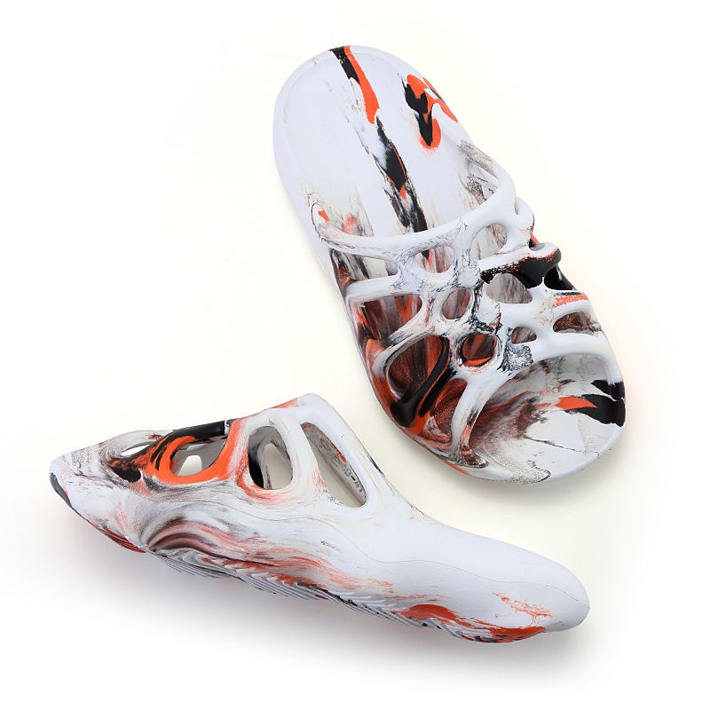 Dép Sandal Đế Dày Chống Trượt In Hình Nhện / Đầu Lâu Phiên Bản Mới Cho Nam Và Nữ