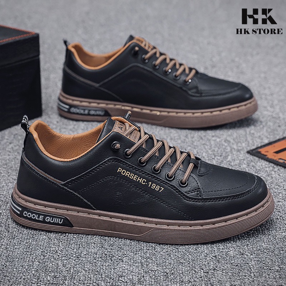 Giày thể thao nam da bò cao cấp siêu êm siêu mềm chân - kiểu dáng trẻ chung dễ kết hợp quần áo.