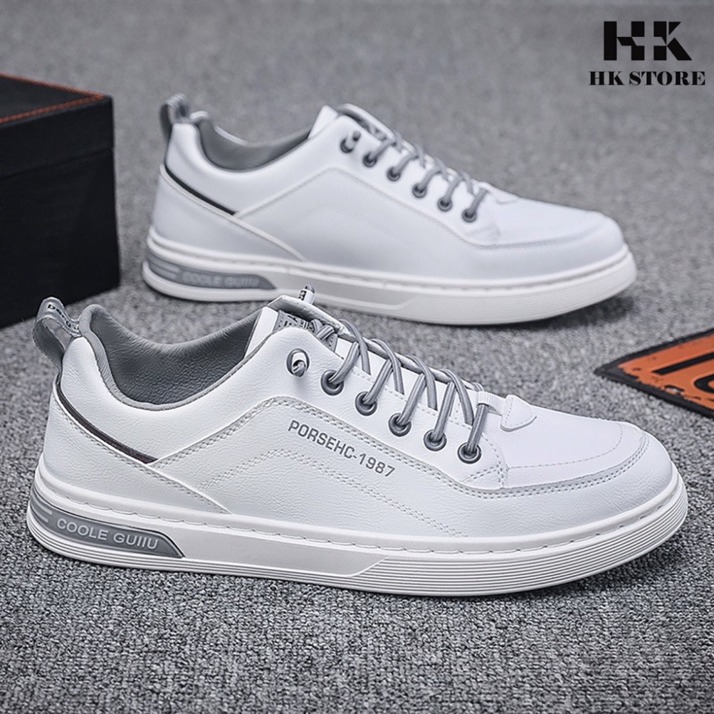 Giày thể thao nam da bò cao cấp siêu êm siêu mềm chân - kiểu dáng trẻ chung dễ kết hợp quần áo.