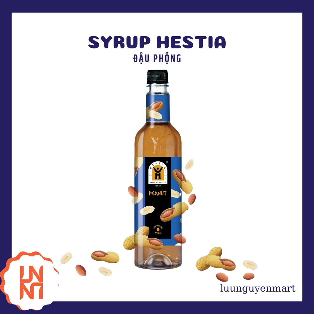Siro/ Syrup Hestia Vị Đậu Phộng 750ml