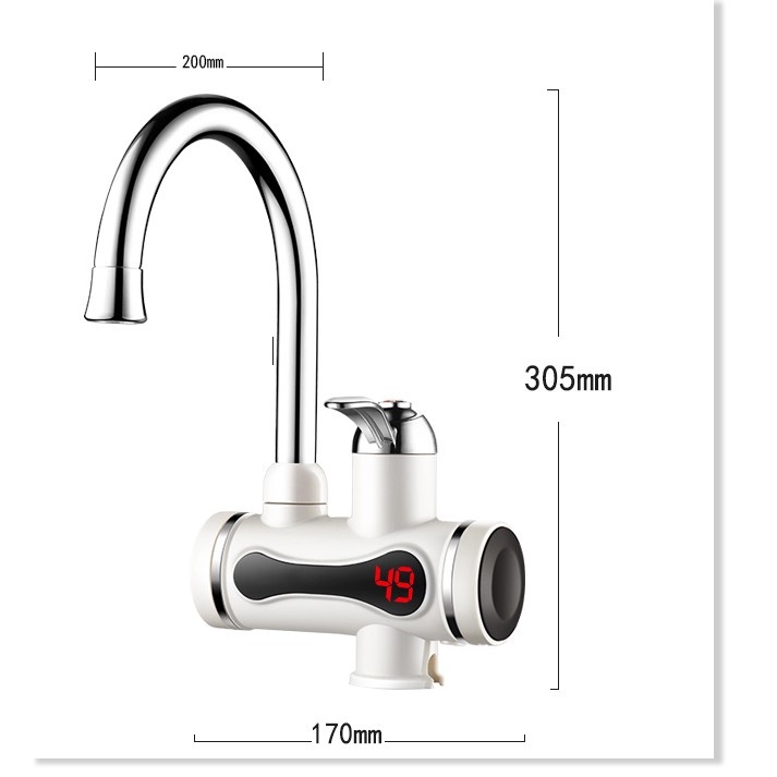 Máy Nước Nóng Lạnh Trực Tiếp Tại Vòi KAW, Vòi Đứng, Vòi Ngang Dễ Dàng Lắp Đặt, Bảo Hành 12 Tháng