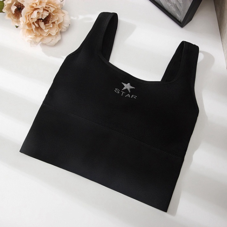 Áo Bra Nâng Ngực Tốt  Thun Gân Tăm Lưng Khoét Chữ V Cao Cấp helenaroom BRA 810