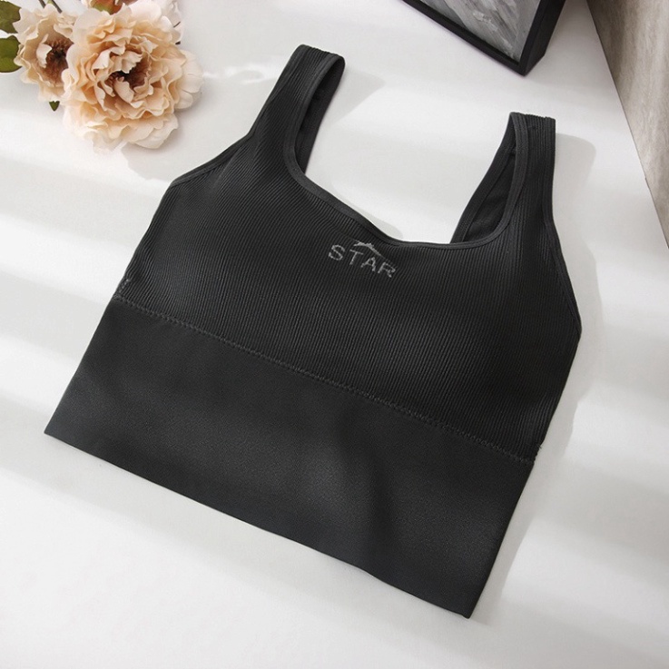Áo Bra Nâng Ngực Tốt  Thun Gân Tăm Lưng Khoét Chữ V Cao Cấp helenaroom BRA 810