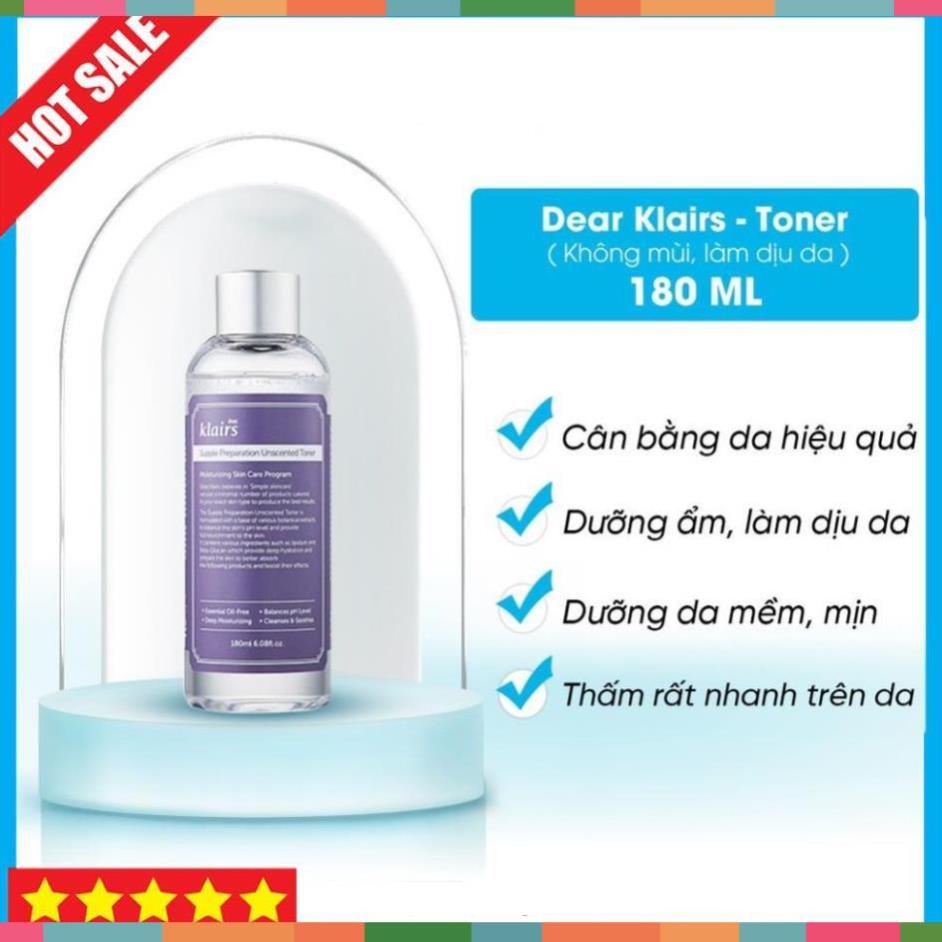 Toner Klairs nước hoa hồng phục hồi làm dịu da Midnight Blue giảm sưng sạch mụn 180ml . -trami | BigBuy360 - bigbuy360.vn