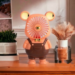 QUẠT TÍCH ĐIỆN CẦM TAY.Quạt Gấu.Quạt Mini Để Bàn Cầm Tay Siêu Dễ Thương Có Cổng Sạc USB Thiết Kế Nhỏ Gọn