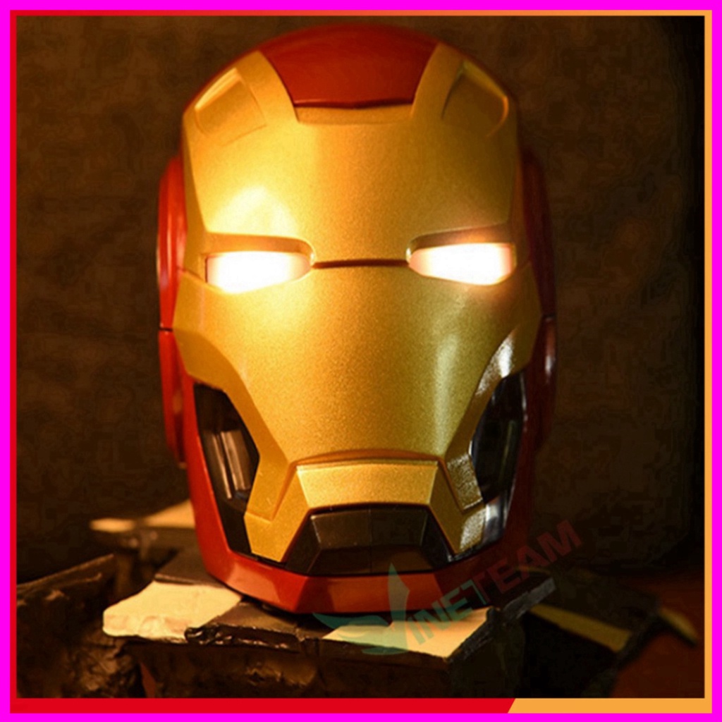Loa Bluetooth công nghệ 5.0 Iron man, âm thanh vòm 6D bass trầm, pin 1200mAh, Hỗ trợ FM - tặng dây sạc -DC4387 . Chất CH