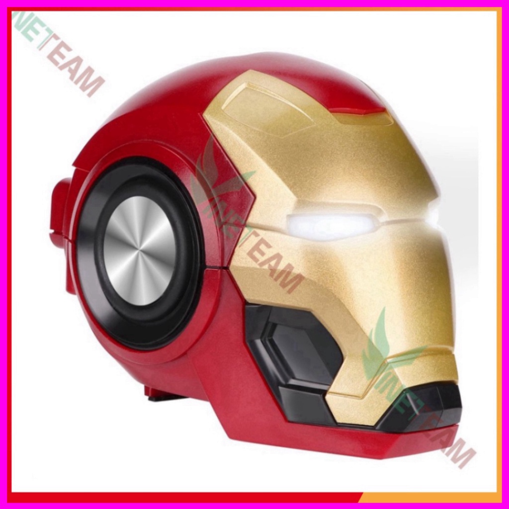 Loa Bluetooth công nghệ 5.0 Iron man, âm thanh vòm 6D bass trầm, pin 1200mAh, Hỗ trợ FM - tặng dây sạc -DC4387 . Chất CH