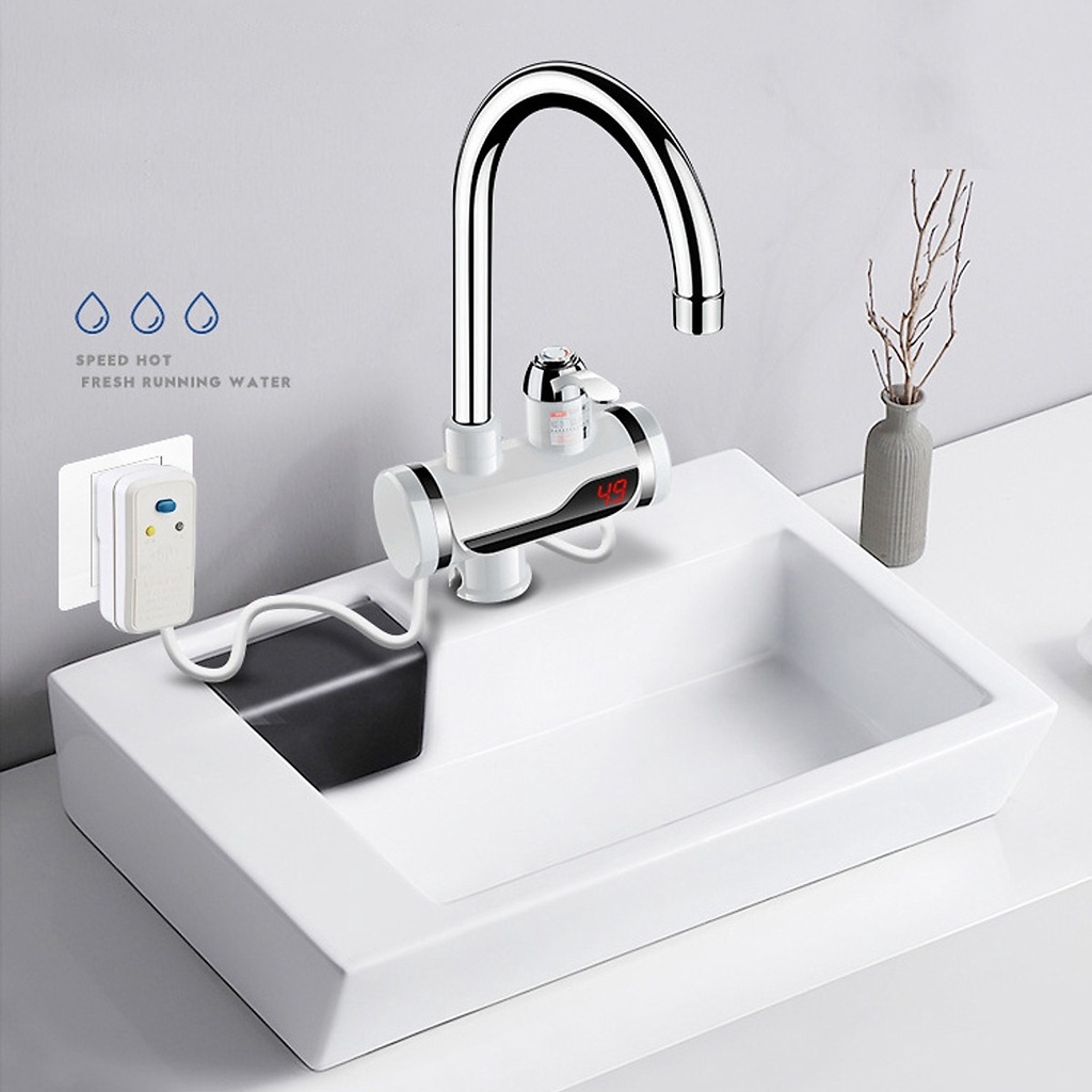 Máy Nước Nóng Lạnh Trực Tiếp Tại Vòi KAW, Vòi Đứng, Vòi Ngang Dễ Dàng Lắp Đặt, Bảo Hành 12 Tháng