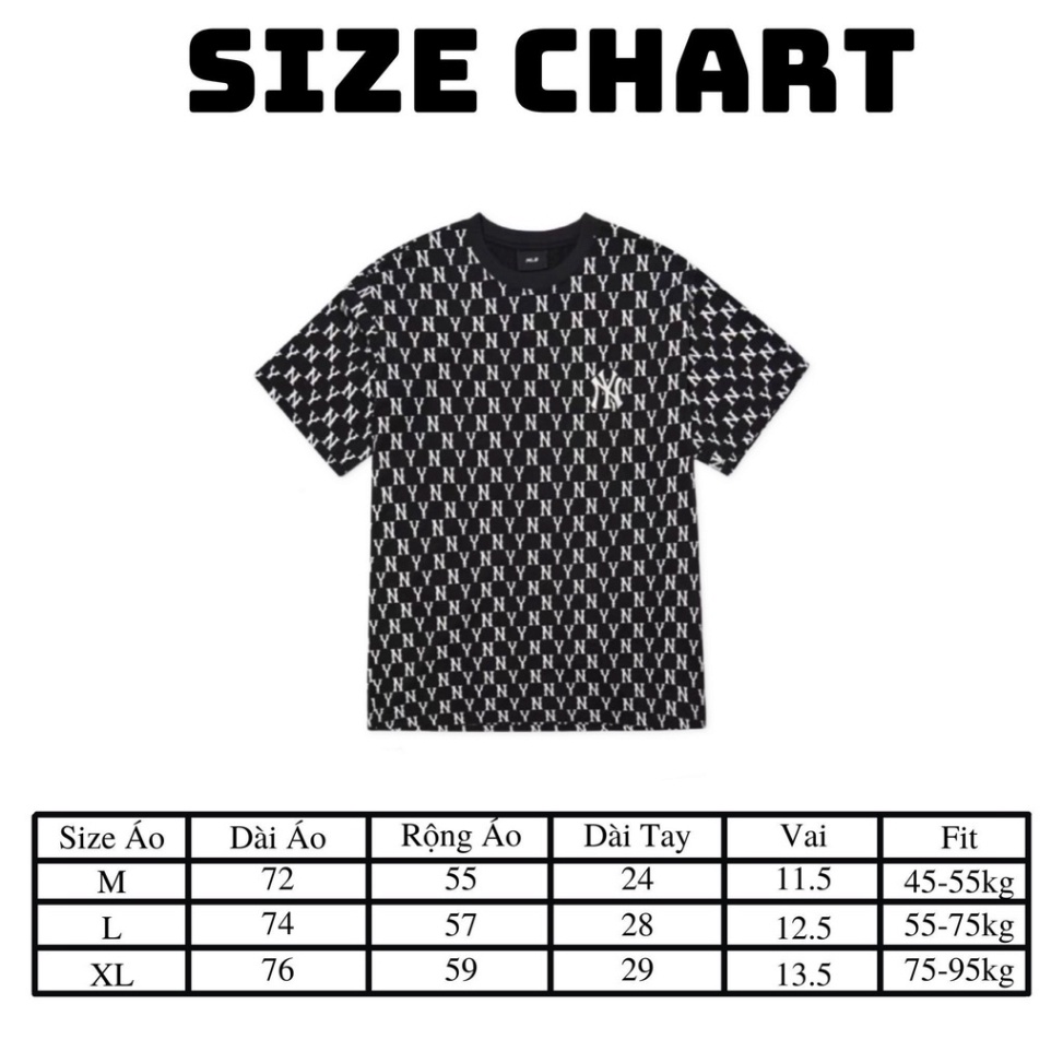 Áo thun NY MLB,áo phông NY unisex nam nữ in hình Monogram Mega-Logo cá tính | BigBuy360 - bigbuy360.vn
