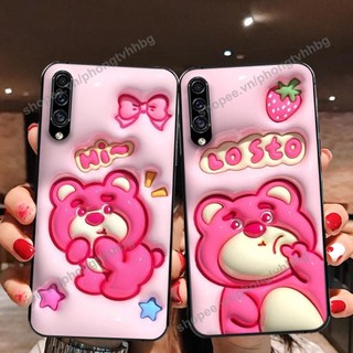 Ốp lưng Samsung A30s / A50 / A50s / A70 GẤU DÂU LOTSTO cực hot hit, mẫu hot cute rẻ cực đẹp Tiến Minh