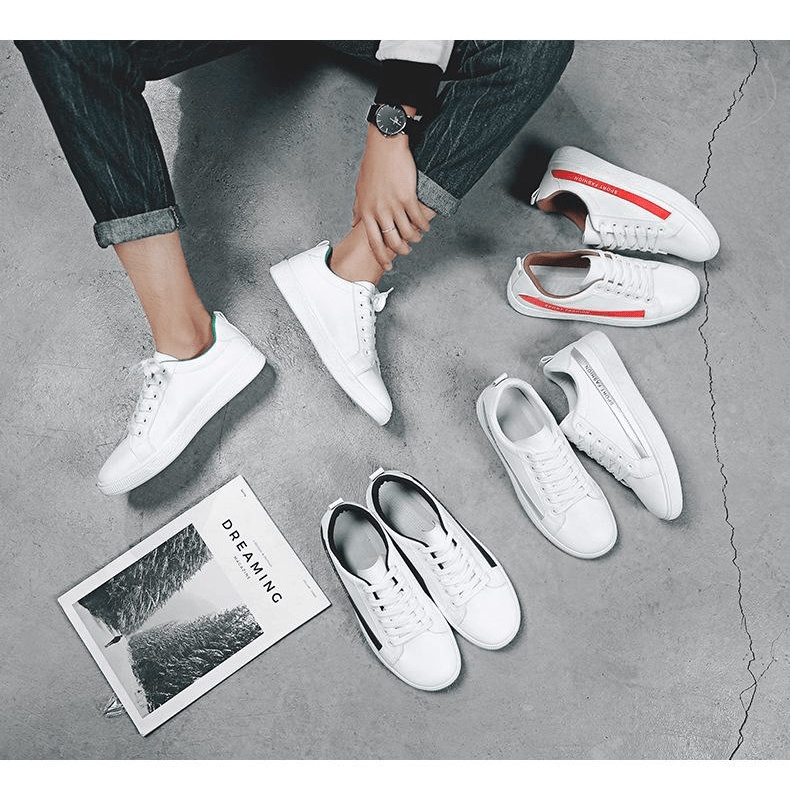𝔹𝕆𝕊𝕊 𝕊ℍ𝕆𝔼𝕊 ⚜️ Giày sneaker nam G4 ( 4 mầu ) chất Da phong cách trẻ trung năng động buộc dây đi học đi chơi thoán