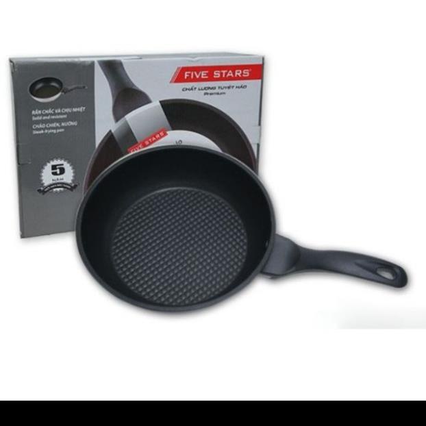 BẢO HÀNH 5 NĂm_chảo từ chống dính FIVE STAR hàng 3 đáy chuẩn công ty(16-30cm)