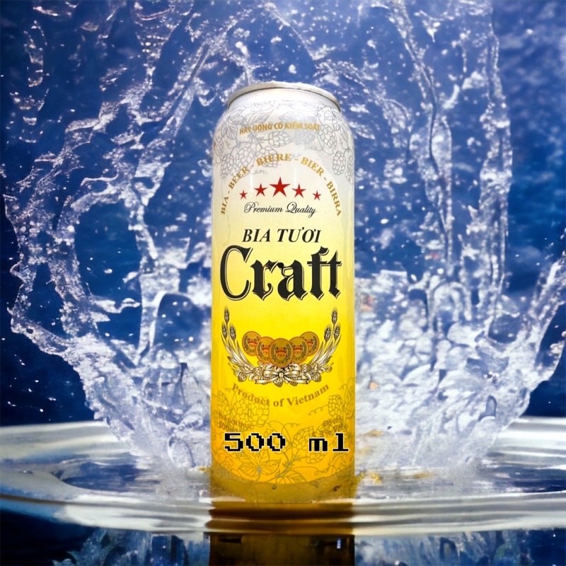 Bia Tươi Lon Khổng lồ CRAFT 500ml (CHÍNH HÃNG)