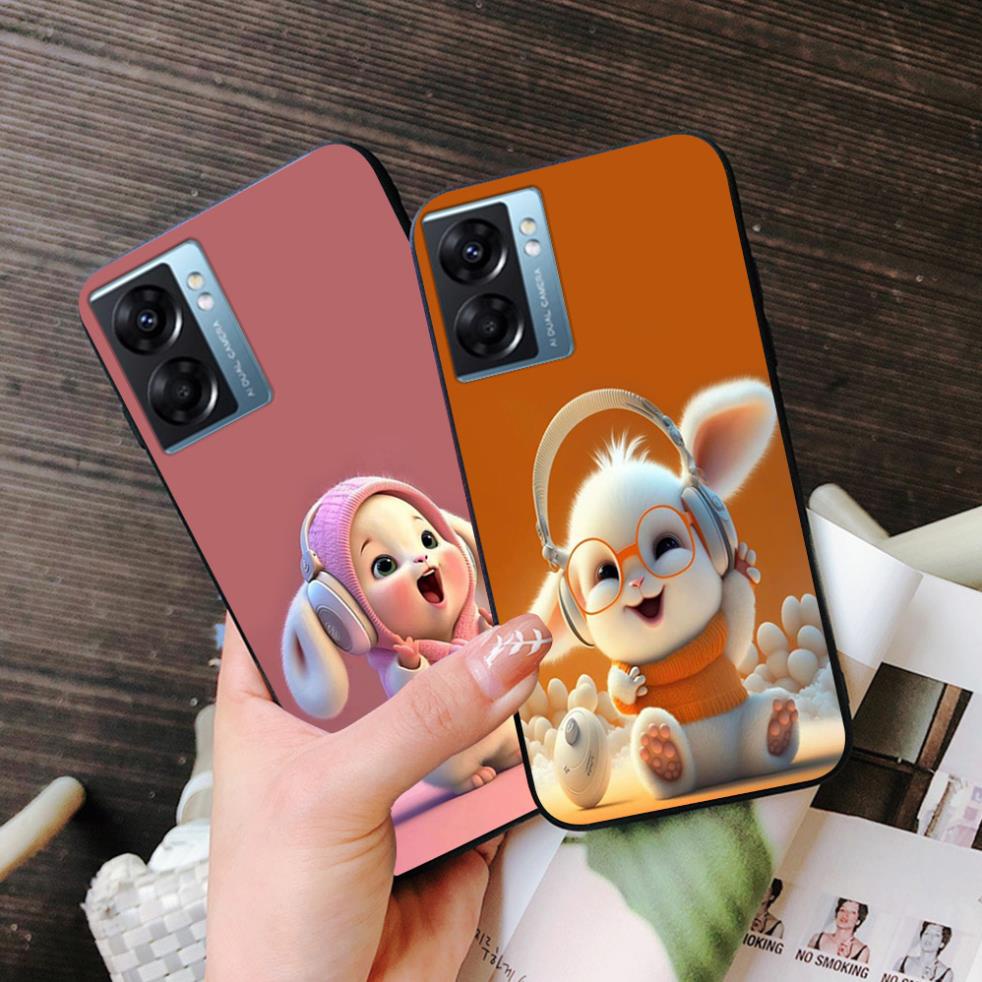 Ốp lưng oppo a77 5g /a57 2022 in hình thỏ phong cách cực chất,,cute, siêu dễ thương Tiến Minh