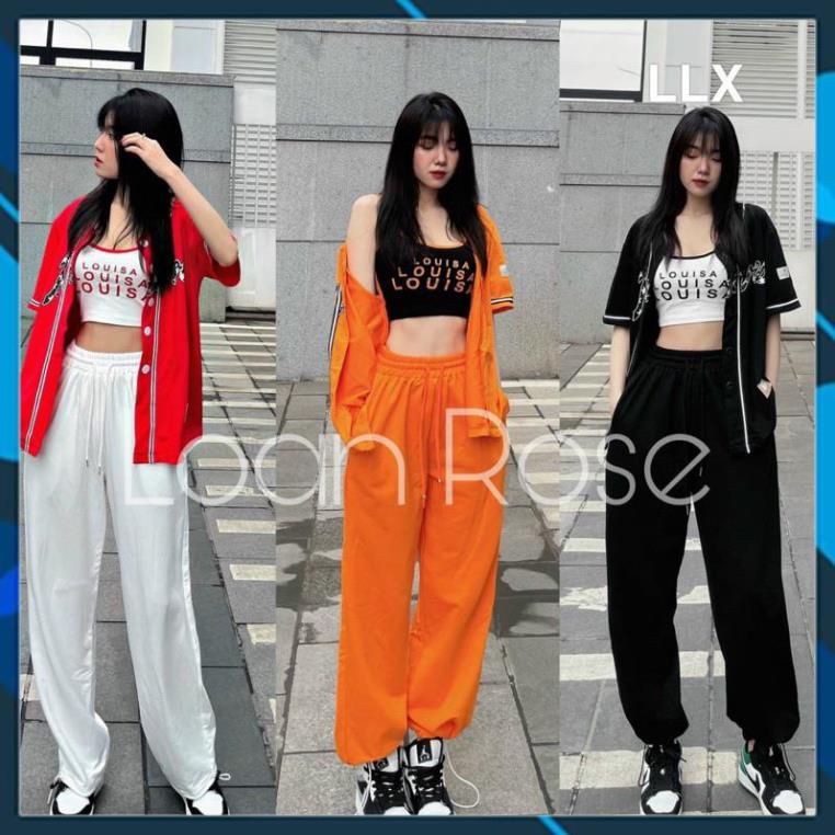 Bộ thể thao nữ, set thể thao nữ 3 món áo sơ mi cộc tay quần ống rộng cực hot DANSPORT 1