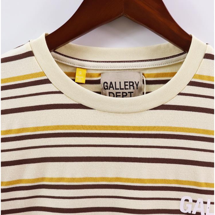 Hàng Có Sẵn! Hàng Có Sẵn Mới ★Thiết Bị Phóng To Gallery Dept★ Áo Thun Họa Tiết Kẻ Sọc Màu Mơ Độc Đáo Thời Trang Mùa Hè Cho Nam Và Nữ