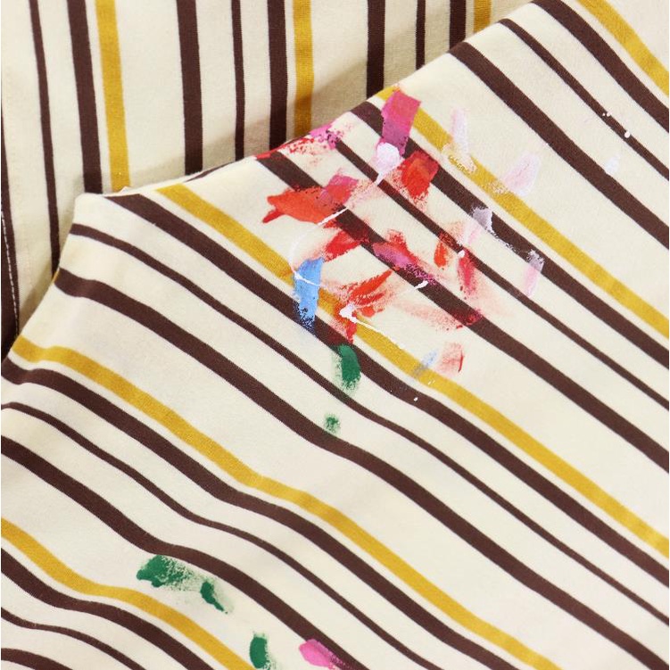 Hàng Có Sẵn! Hàng Có Sẵn Mới ★Thiết Bị Phóng To Gallery Dept★ Áo Thun Họa Tiết Kẻ Sọc Màu Mơ Độc Đáo Thời Trang Mùa Hè Cho Nam Và Nữ