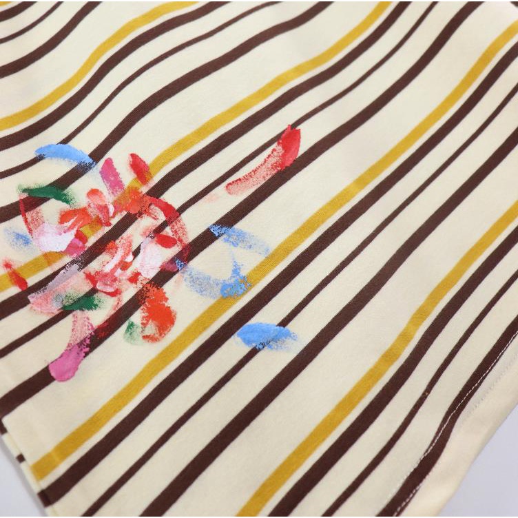 Hàng Có Sẵn! Hàng Có Sẵn Mới ★Thiết Bị Phóng To Gallery Dept★ Áo Thun Họa Tiết Kẻ Sọc Màu Mơ Độc Đáo Thời Trang Mùa Hè Cho Nam Và Nữ