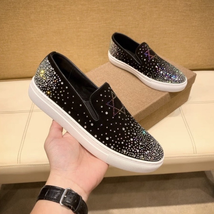 BOSS SHOES giầy da nỉ đính đá ngôi saoo mới nhất giầy nam thời trang đi làm đi chơi phong cách cá tính lịch s