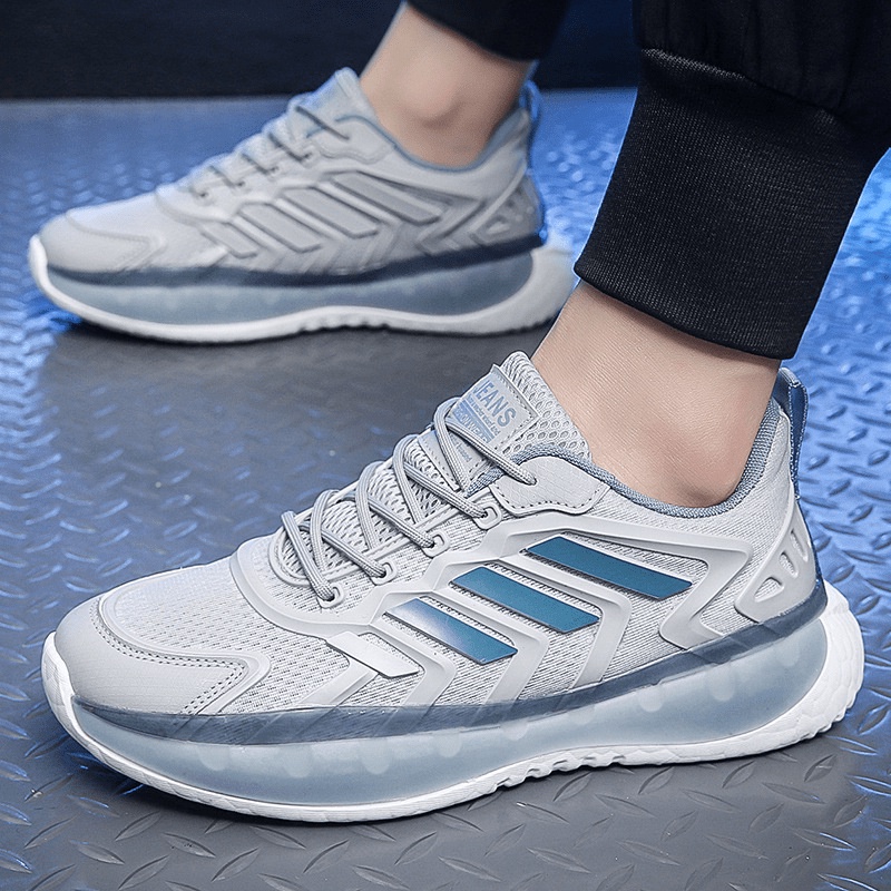 Giày Sneaker Nam, Giày Nam Cao Cấp Mới Nhất 2022 Fullbox mã G711 - Màu Trắng / Xám thời trang siêu đẹp đi học đi chơi KH