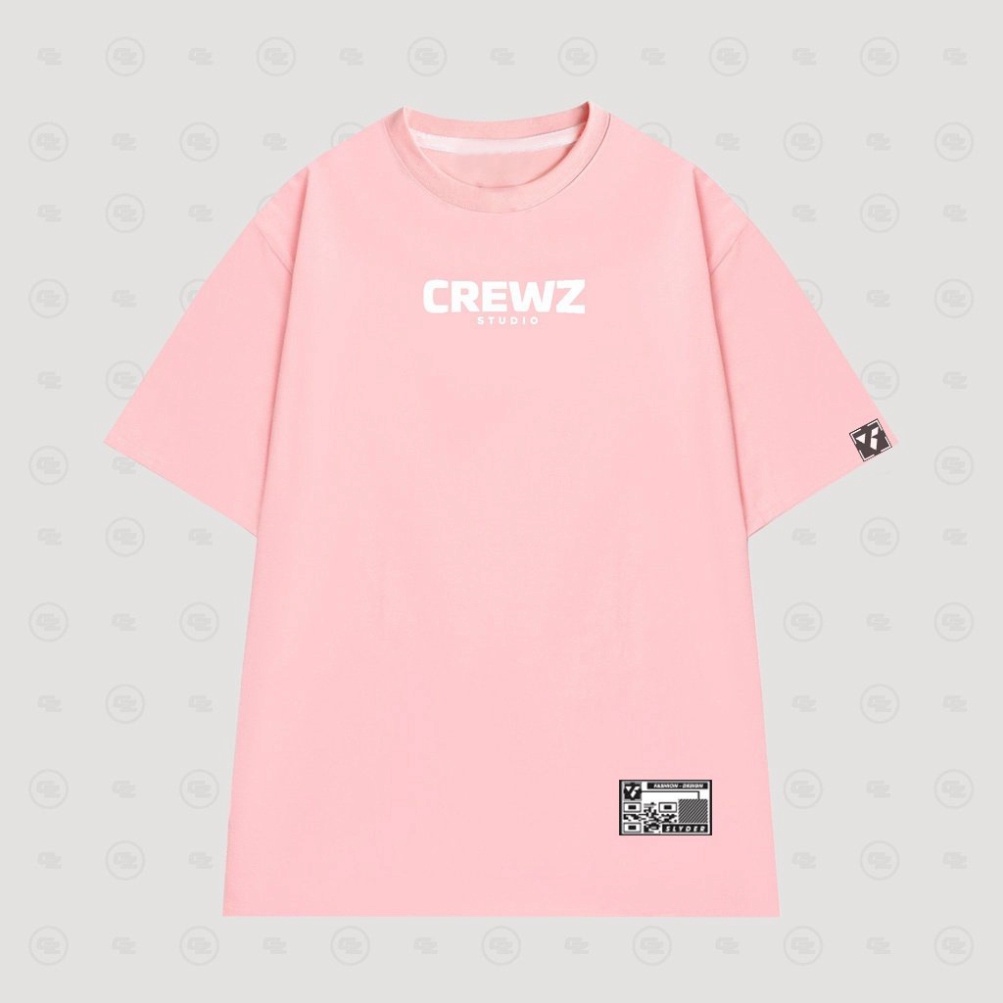 Áo thun tay lỡ mẫu CREWZ vải co dãn unisex | BigBuy360 - bigbuy360.vn