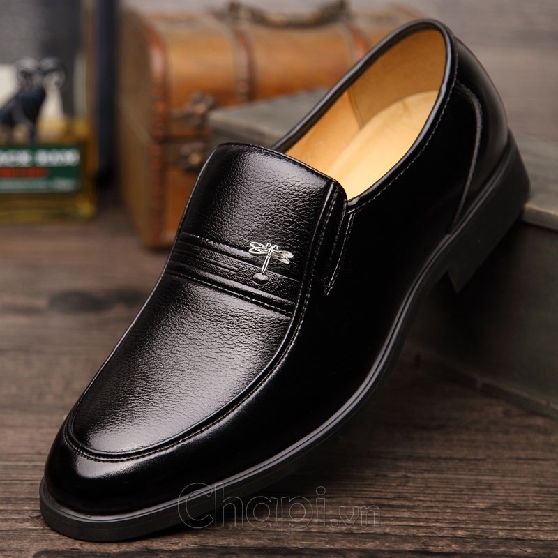⚜️ 𝔹𝕆𝕊𝕊 𝕊ℍ𝕆𝔼𝕊 Giày tây nam da bò cao cấp tăng chiều cao 5, 6 cm đế khâu 100% , đế cao su non đi rất êm và mềm ,