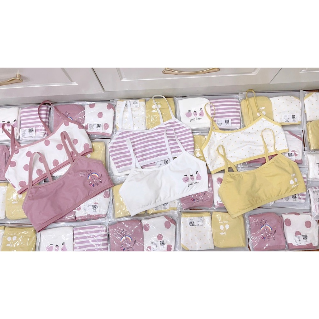 Set 2 áo Bra cho bé gái tuổi teen size 75A / 80A / 85A