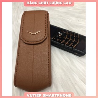 ⚡bao da nắp gấp vertu singnature s dập vân trơn⚡