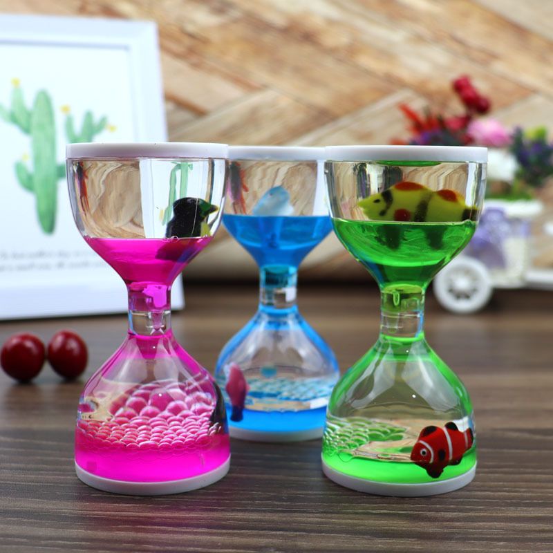 Đồng Hồ Cát Nhỏ Hình Động Vật Hoạt Hình Nhiều Màu Sáng Tạo Để Bàn Trang Trí