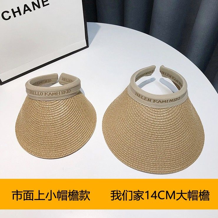 Mũ Vành Rộng Hở Chóp Chống Tia Cực Tím Che Phủ Toàn Diện Thời Trang Mùa Hè Cho Nữ