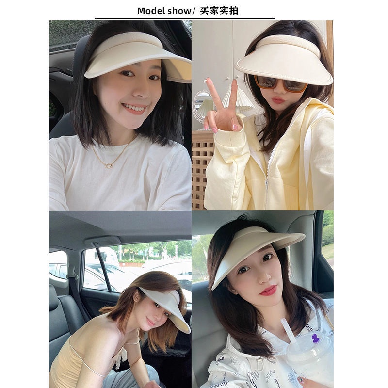 Mũ Lưỡi Trai Nửa Đầu Chống Nắng Tia UV Phong Cách Hàn Quốc Cho Nữ